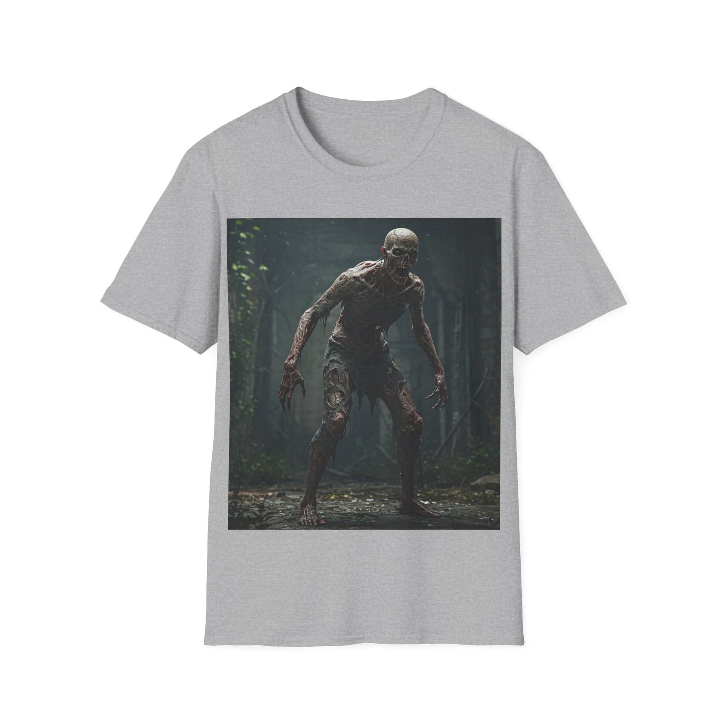 UK - Horror Creature Unisex Softstyle T-Shirt - Spooky Graphic Tee