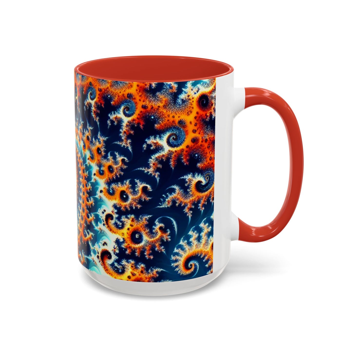 Vibrant Spiral Design Coffee Mug - 11/15oz Ceramic Accent Cup for Art Lovers