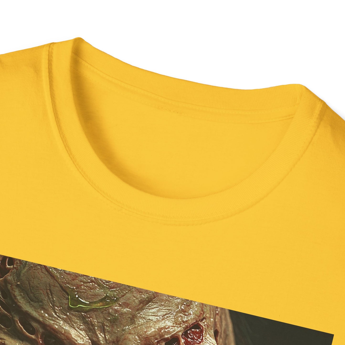 Apocalyptic Portrait Tee, bold, decaying zombie graphic