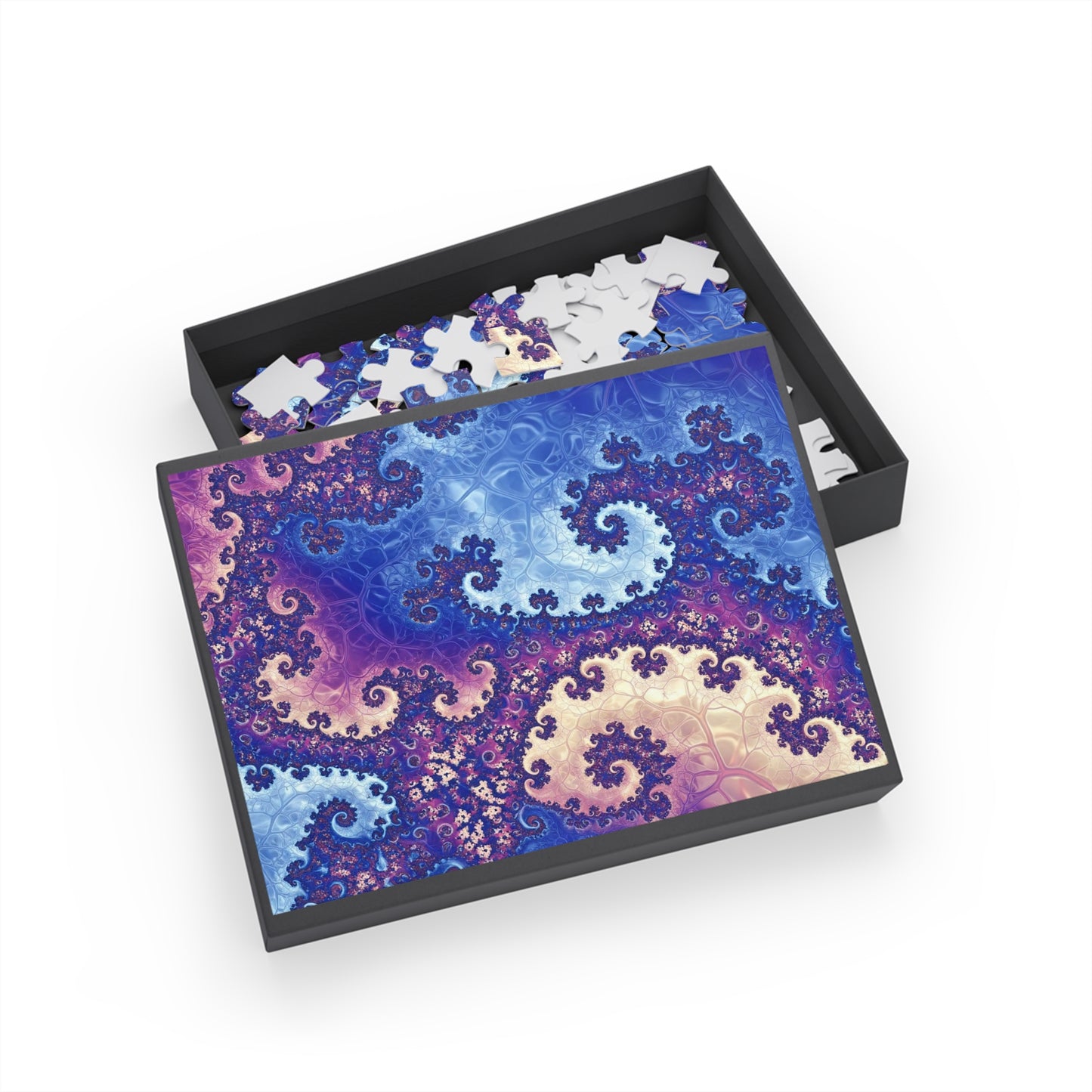 Colorful Fractal Puzzle - 96, 252, 500, 1000-Piece Options - Perfect for Family Game Night or Relaxing Activities