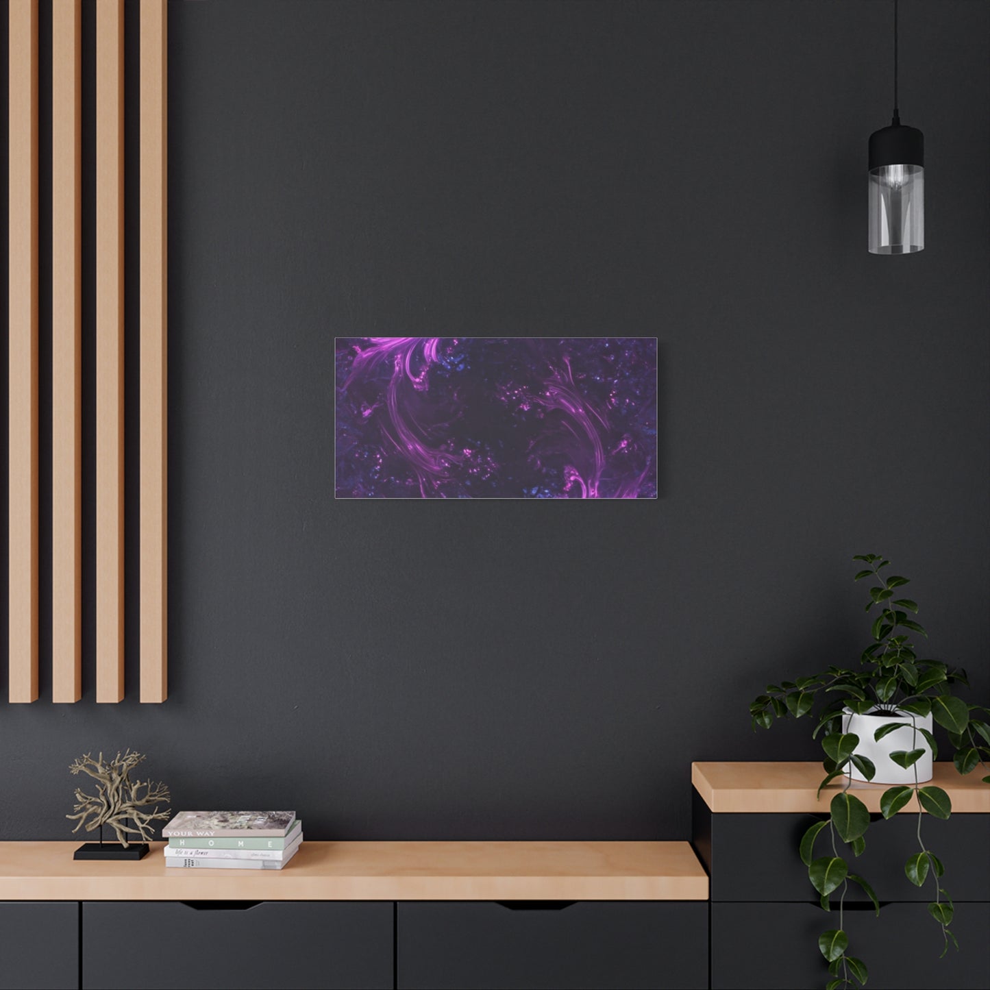 Abstract Purple Fractal Canvas Print - Artistic Wall Décor