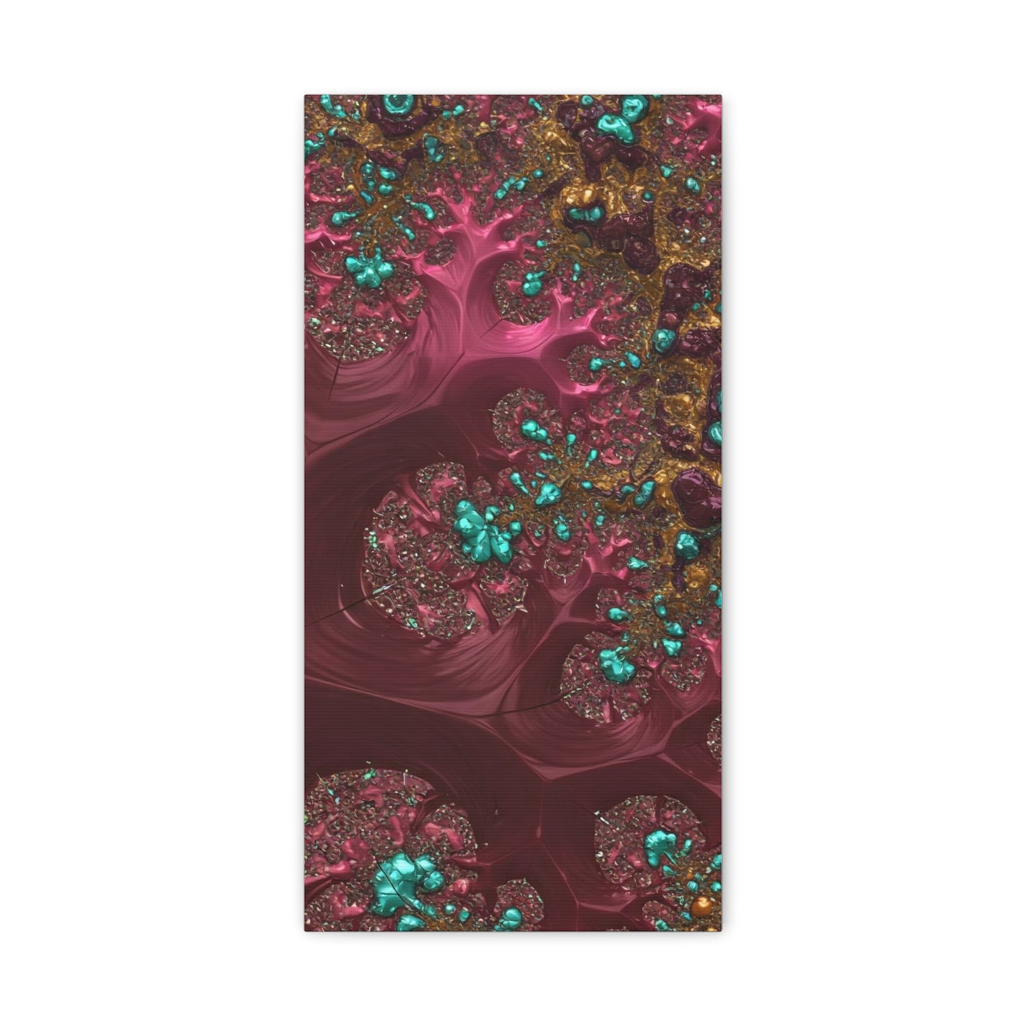 Abstract Art Canvas Print - Vibrant Fractal Design for Home Decor
