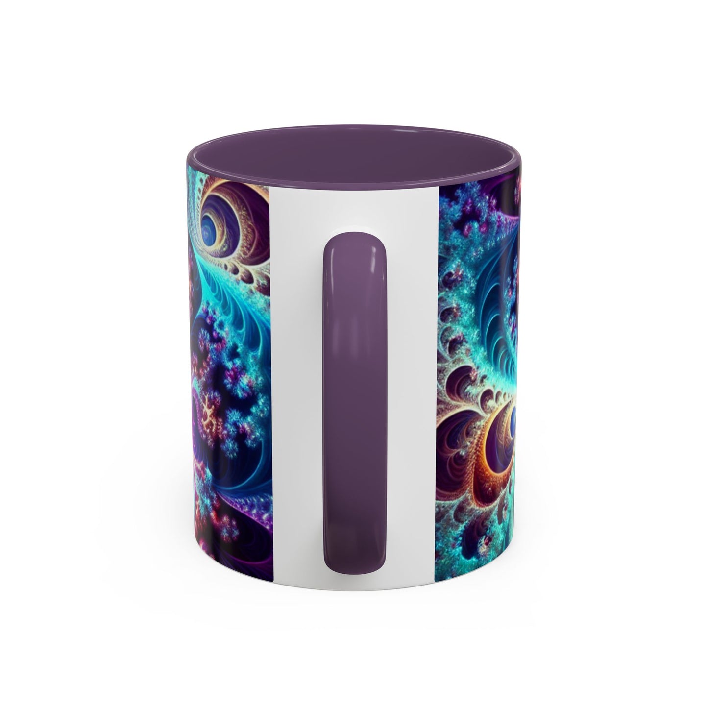 Colorful Spiral Accent Coffee Mug - 11 & 15oz