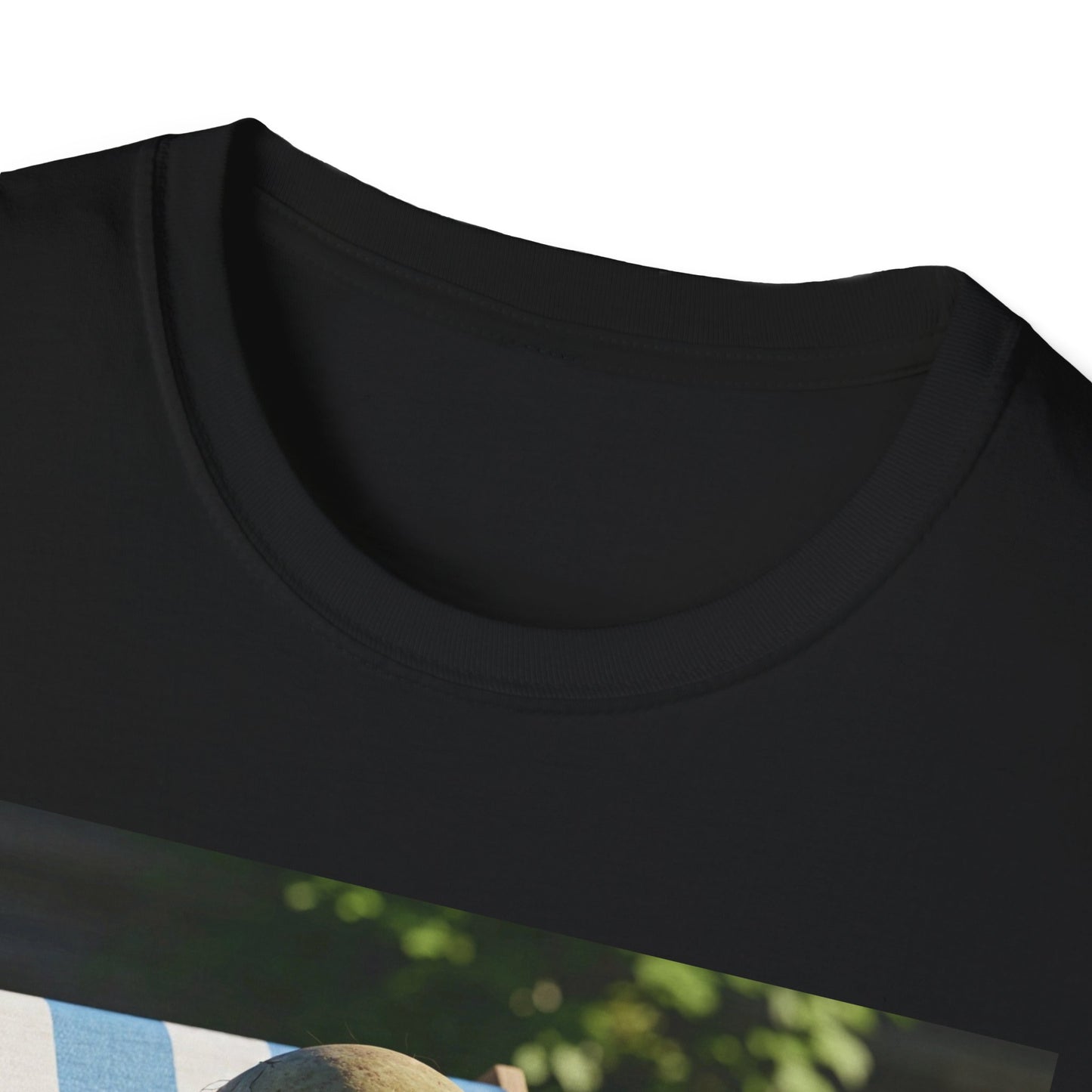 Chillin' Skeleton Unisex Softstyle T-Shirt - Casual Halloween Vibe