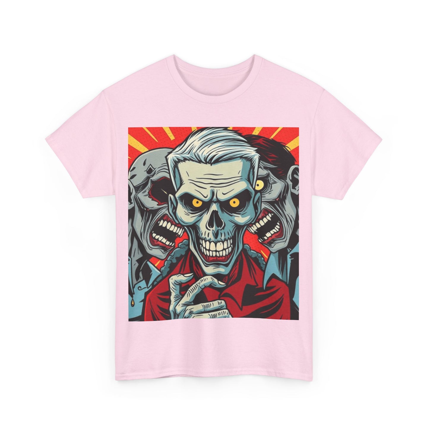 UK - Graphic Skull Print Unisex Heavy Cotton Tee - Edgy Style for Horror Fans