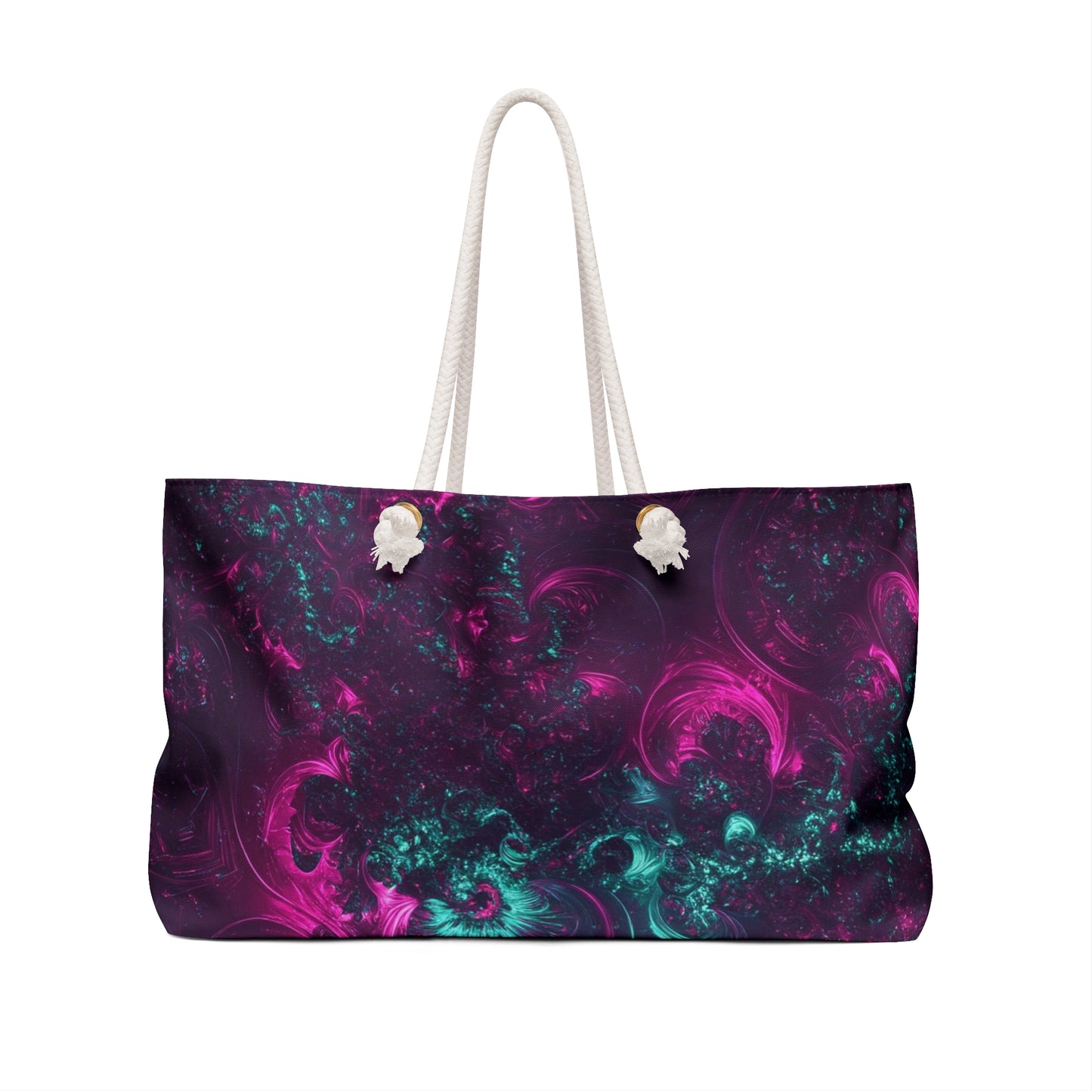 Cosmic Vibes Weekender Bag - Travel in Style with Bohemian Swirl Design