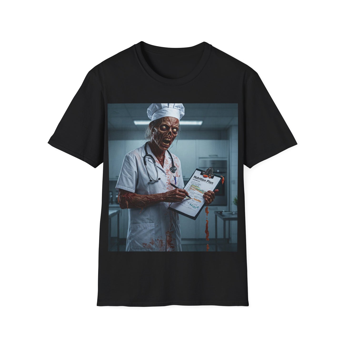 UK - Funny Zombie Doctor T-Shirt - Unisex Softstyle, Halloween Gift