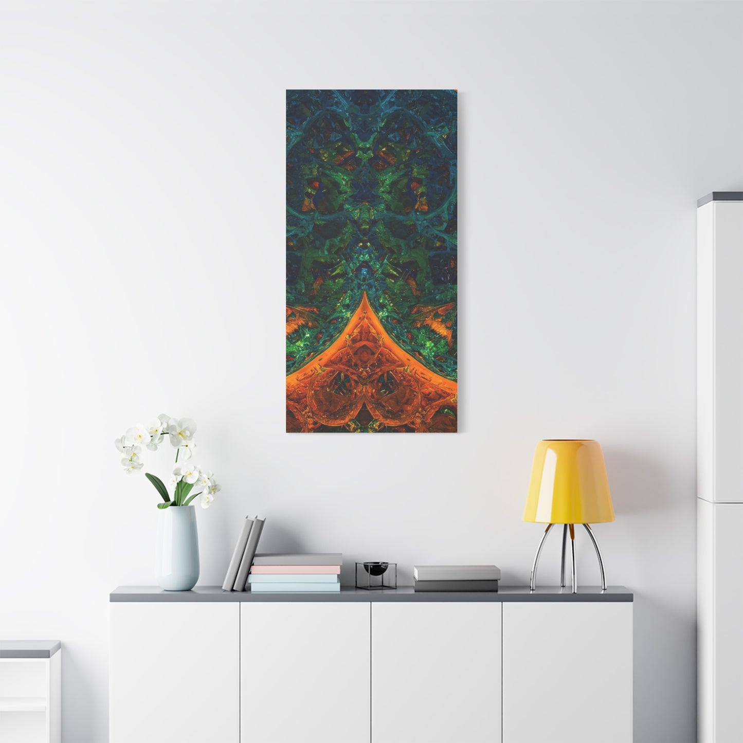 Vibrant Abstract Fractal Art Canvas Print
