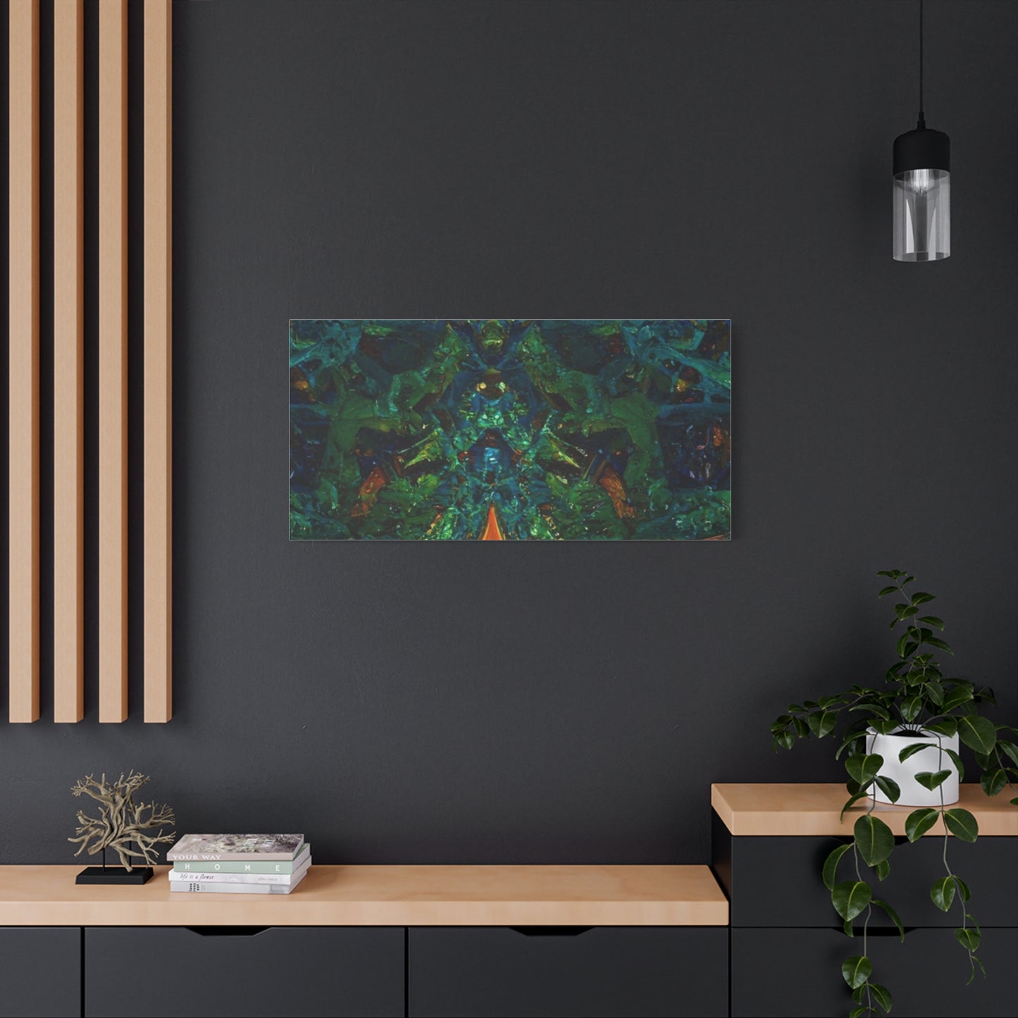 Vibrant Abstract Fractal Art Canvas Print