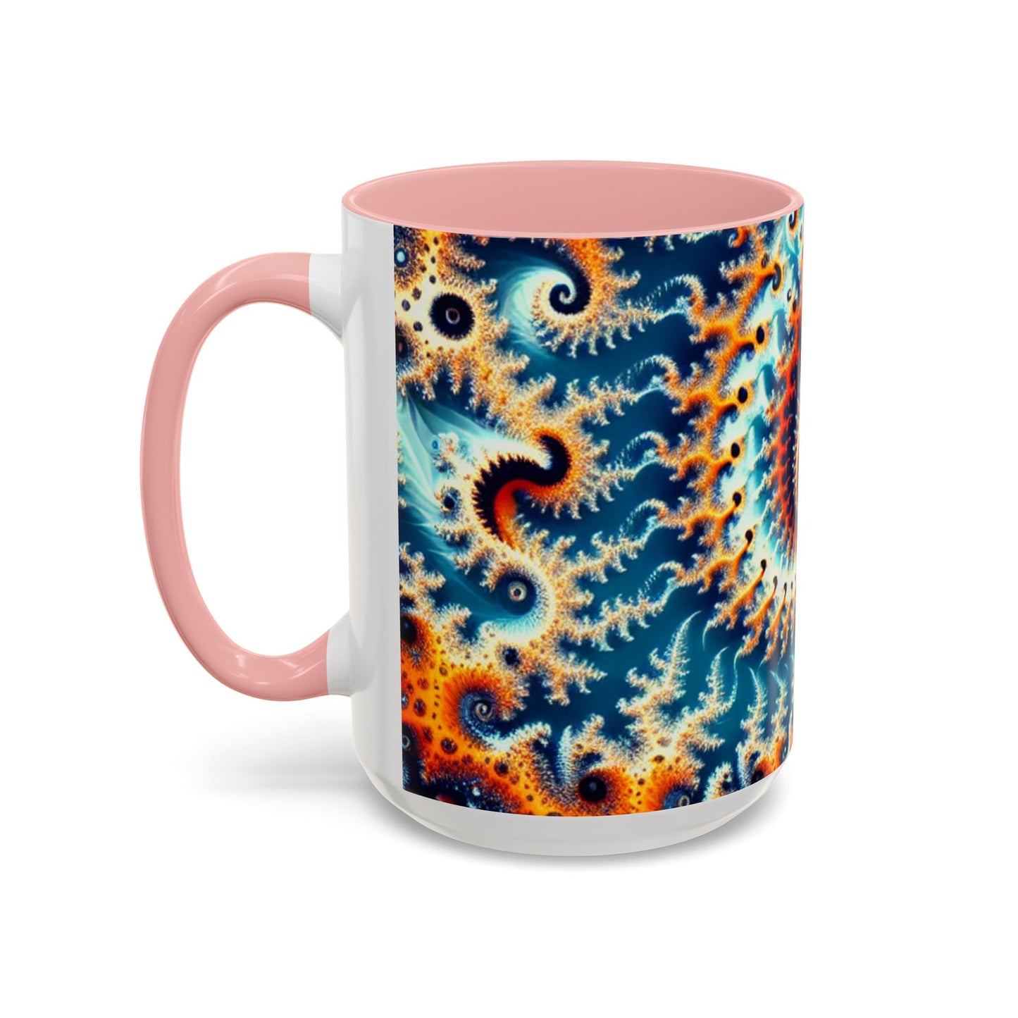 Vibrant Spiral Design Coffee Mug - 11/15oz Ceramic Accent Cup for Art Lovers