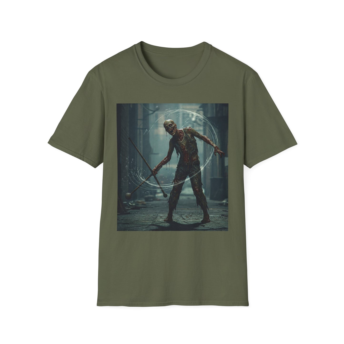 Unisex Softstyle Horror Graphic T-Shirt - Spooky Monster Design