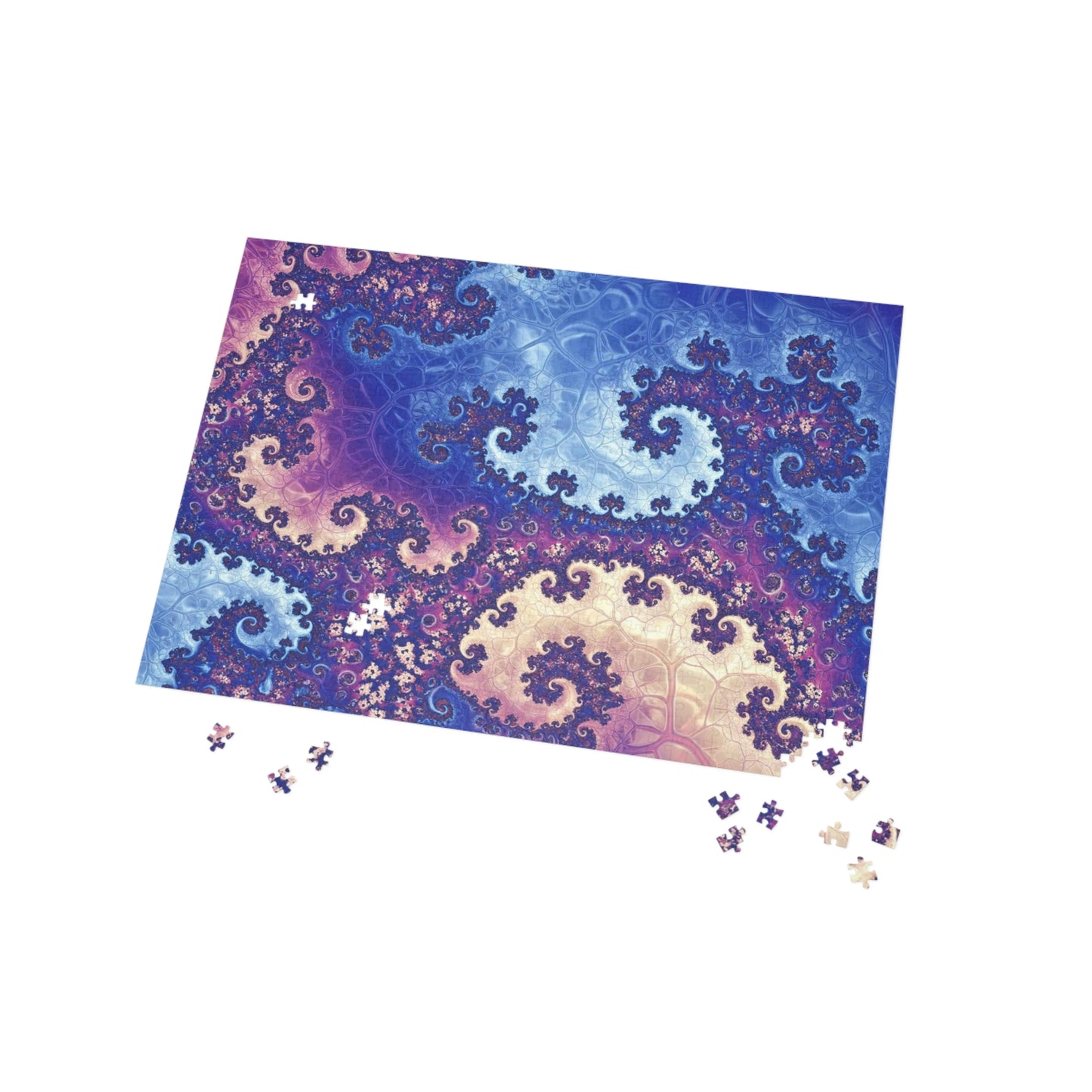 Colorful Fractal Puzzle - 96, 252, 500, 1000-Piece Options - Perfect for Family Game Night or Relaxing Activities