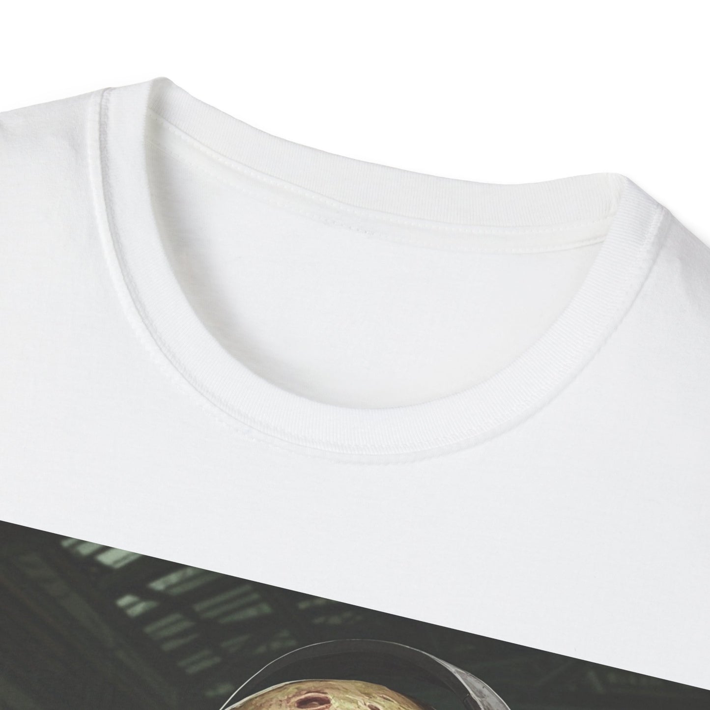 UK - Zombie Listening to Music Unisex Softstyle T-Shirt