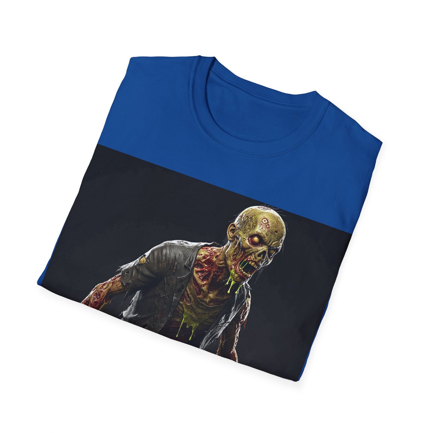 UK - Zombie Graphic Unisex Softstyle T-Shirt | Perfect for Halloween and Horror Fans