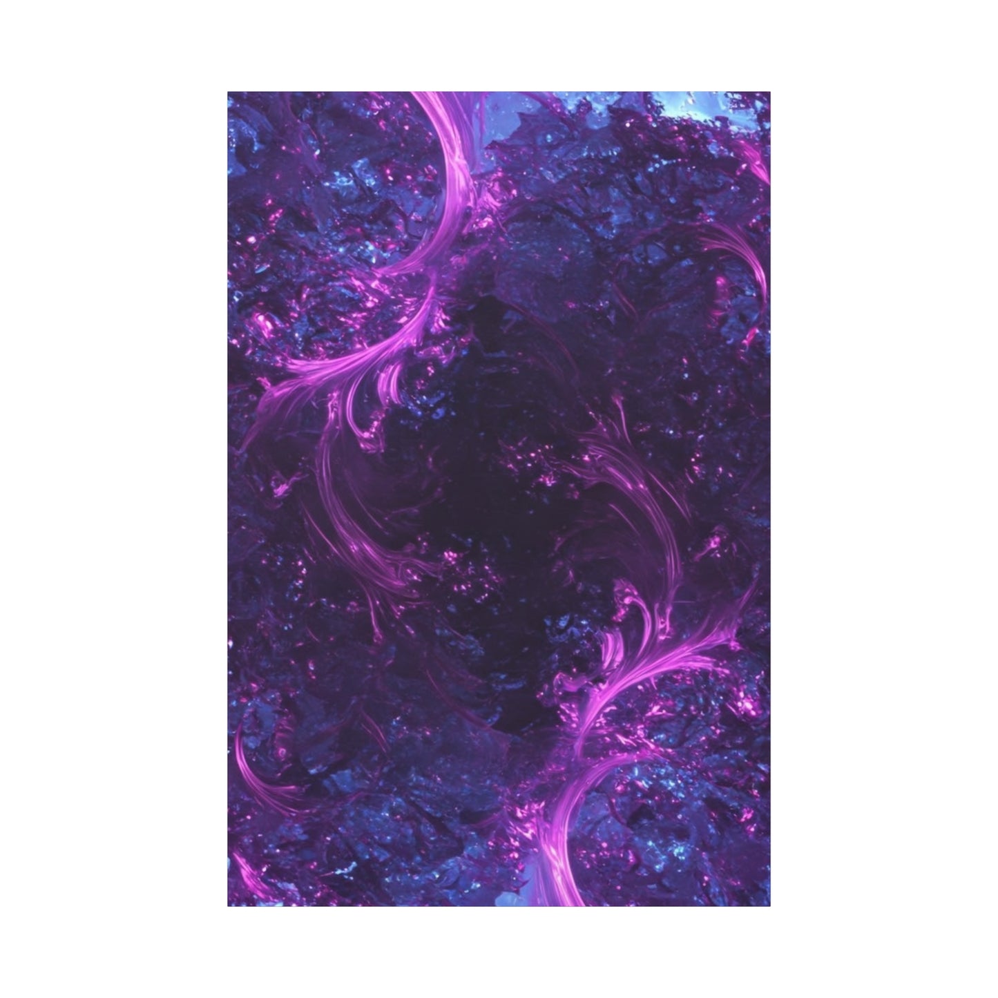 Abstract Purple Fractal Canvas Print - Artistic Wall Décor