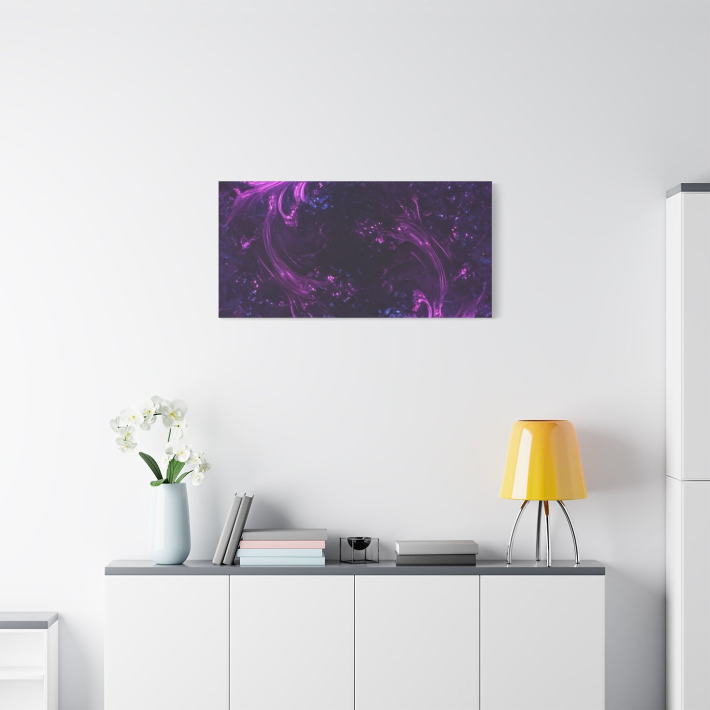 Abstract Purple Fractal Canvas Print - Artistic Wall Décor