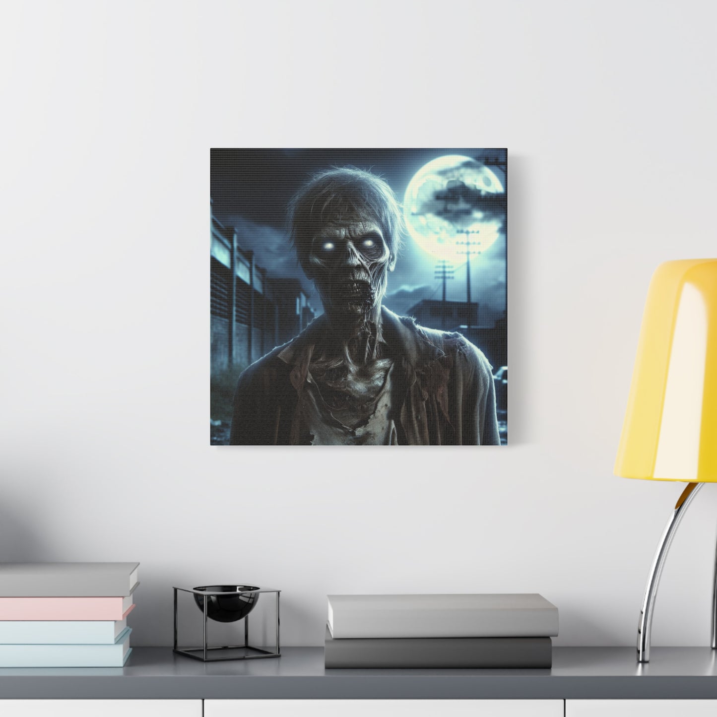 Zombie Wall Art Canvas - Spooky Home Decor