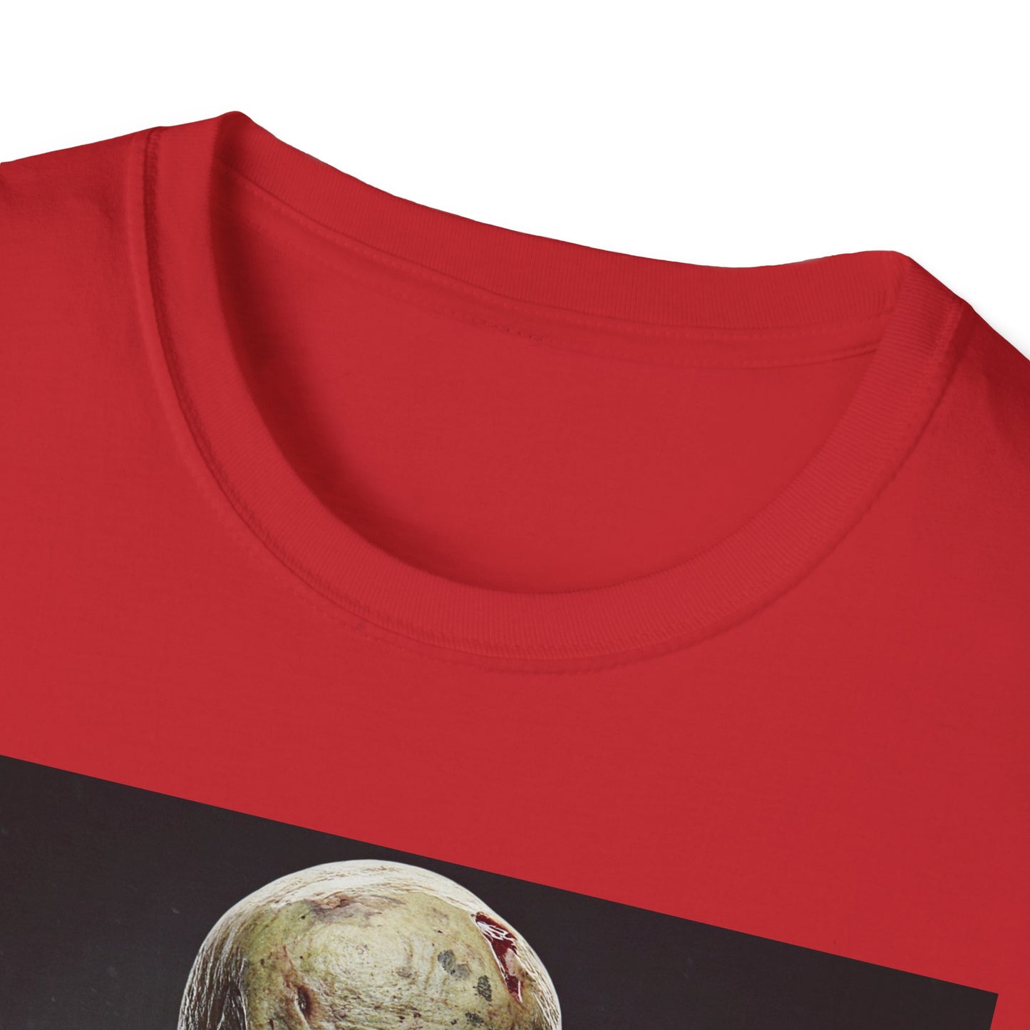 Apocalyptic Portrait Tee, bold, decaying zombie graphic