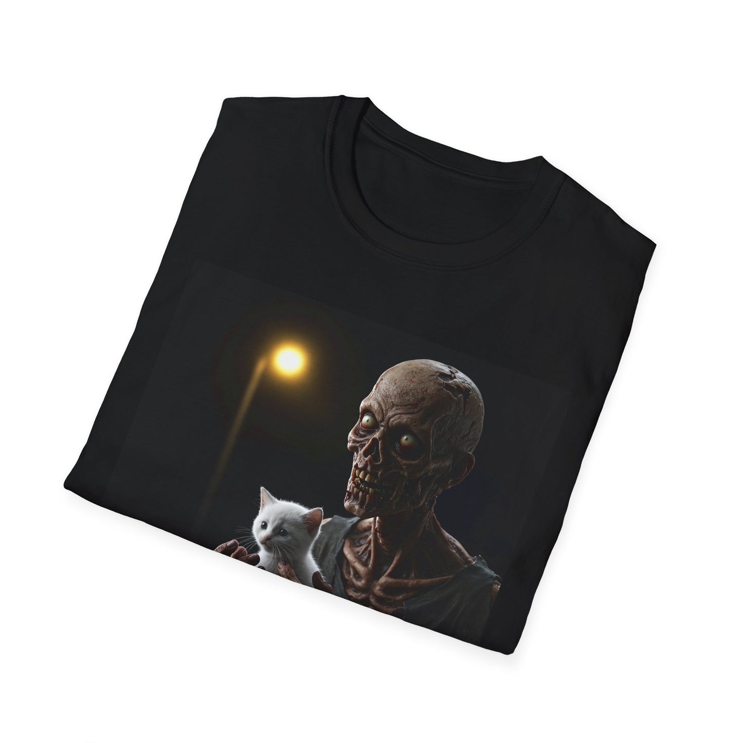 Creepy Cat Lover Unisex Softstyle T-Shirt