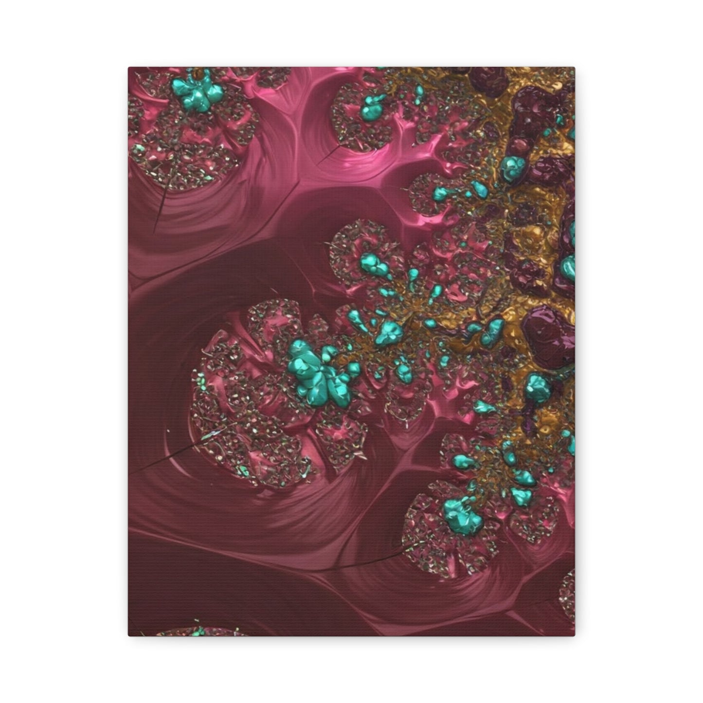 Abstract Art Canvas Print - Vibrant Fractal Design for Home Decor