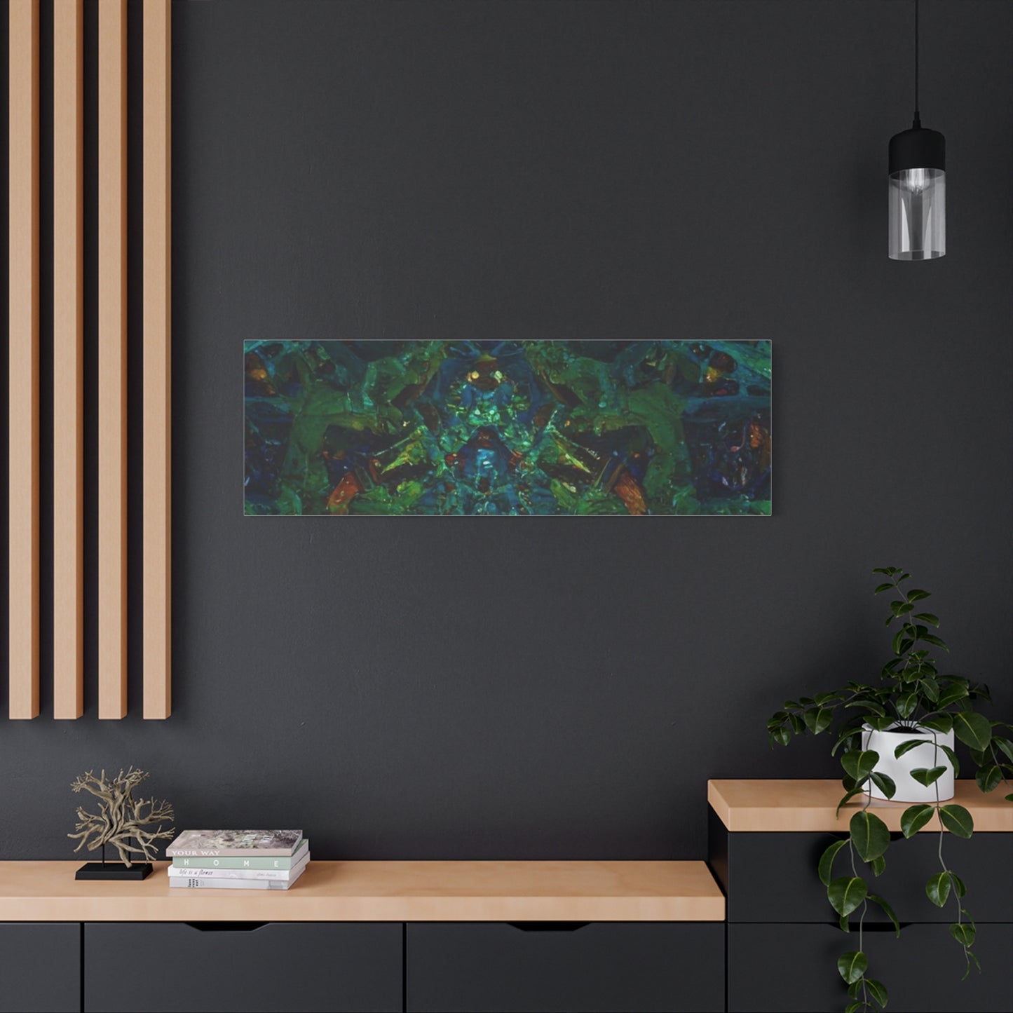 Vibrant Abstract Fractal Art Canvas Print