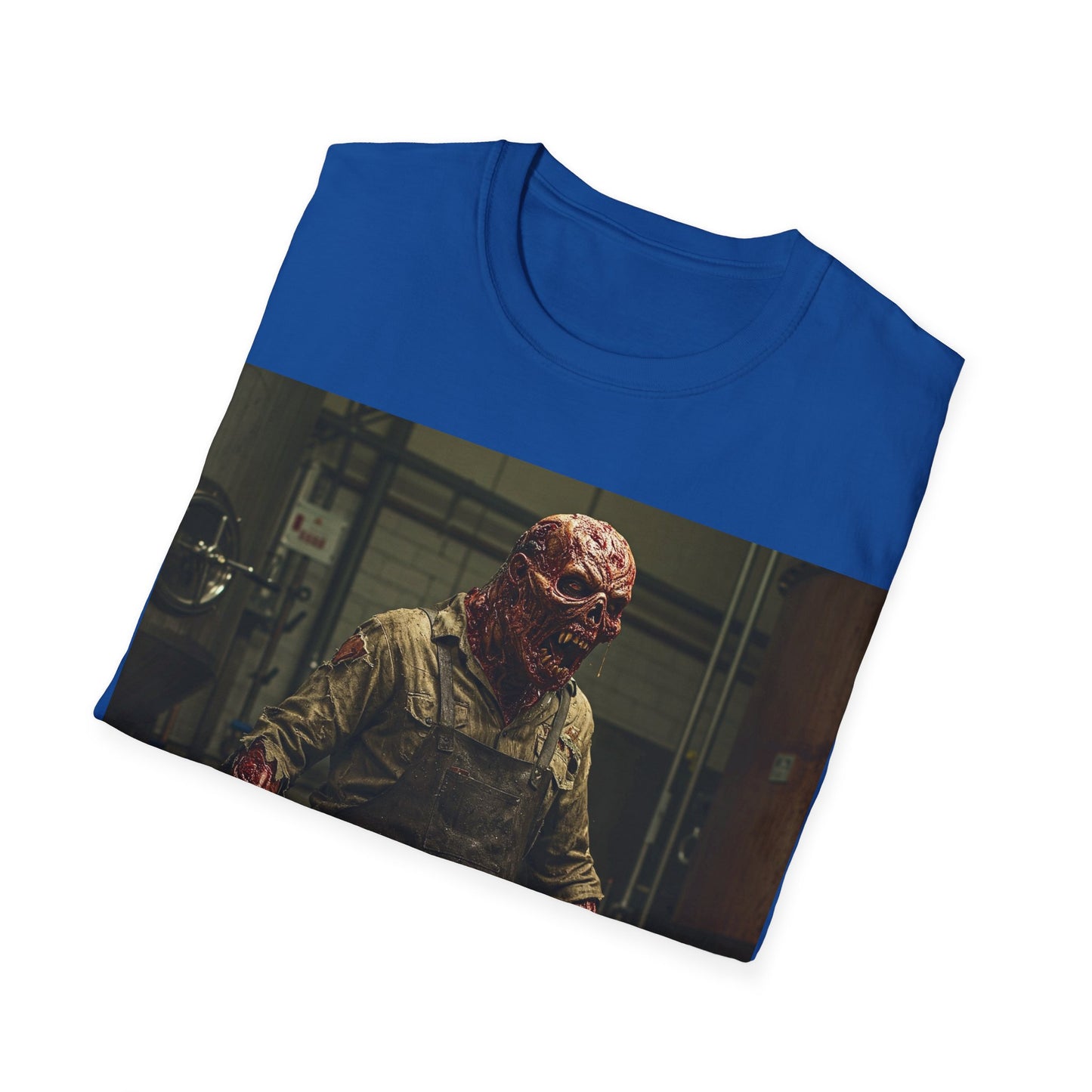 UK - Horror-Themed Unisex Softstyle T-Shirt with Monster Graphic