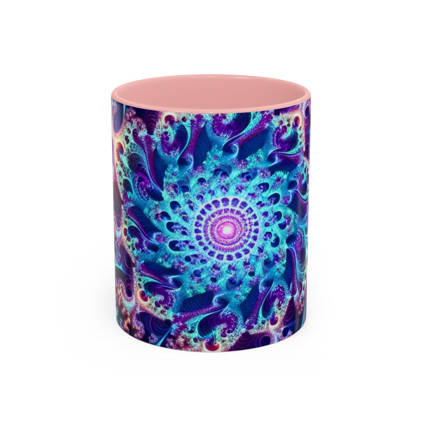 Colorful Spiral Accent Coffee Mug - 11 & 15oz