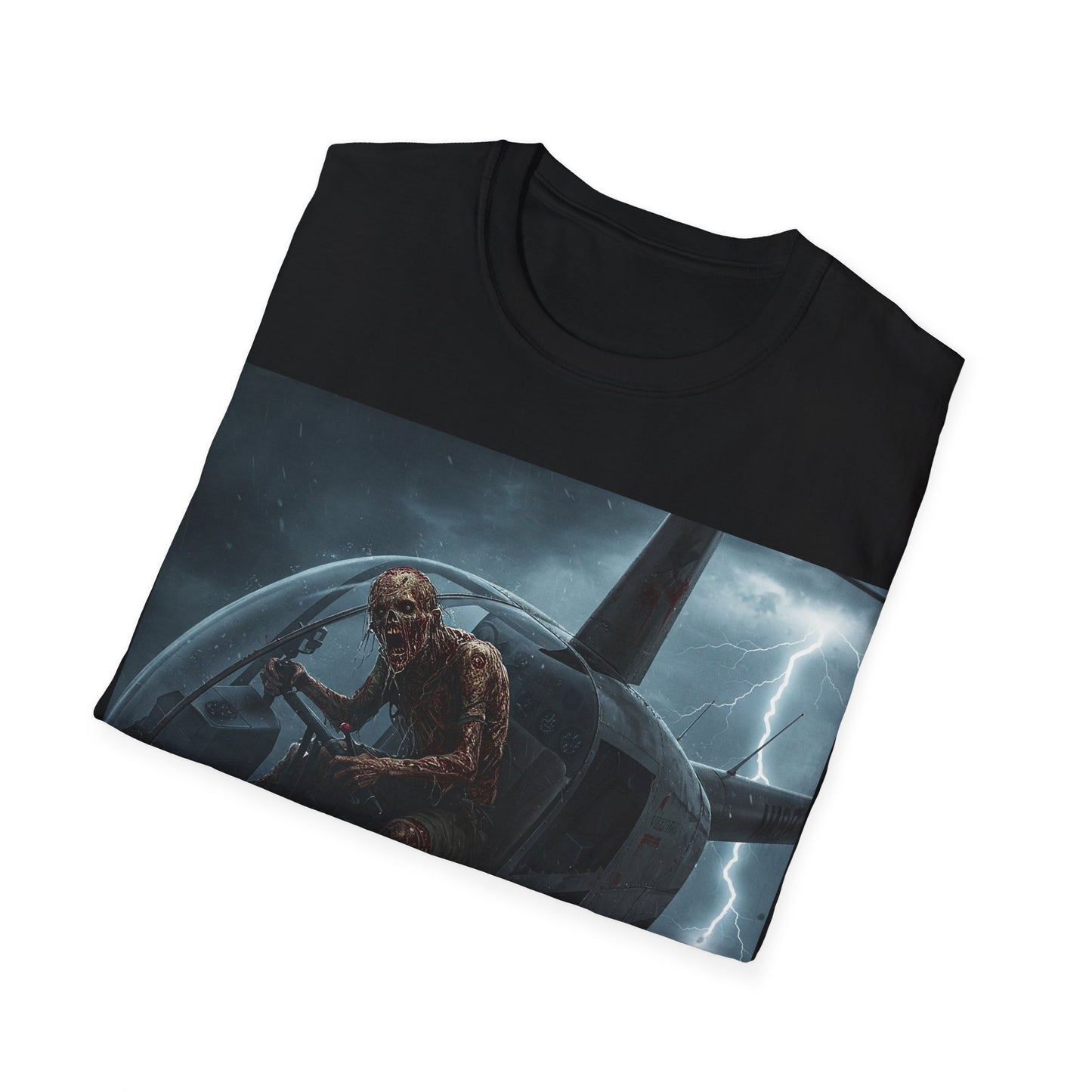 UK - Stormy Helicopter Adventure Unisex Softstyle T-Shirt