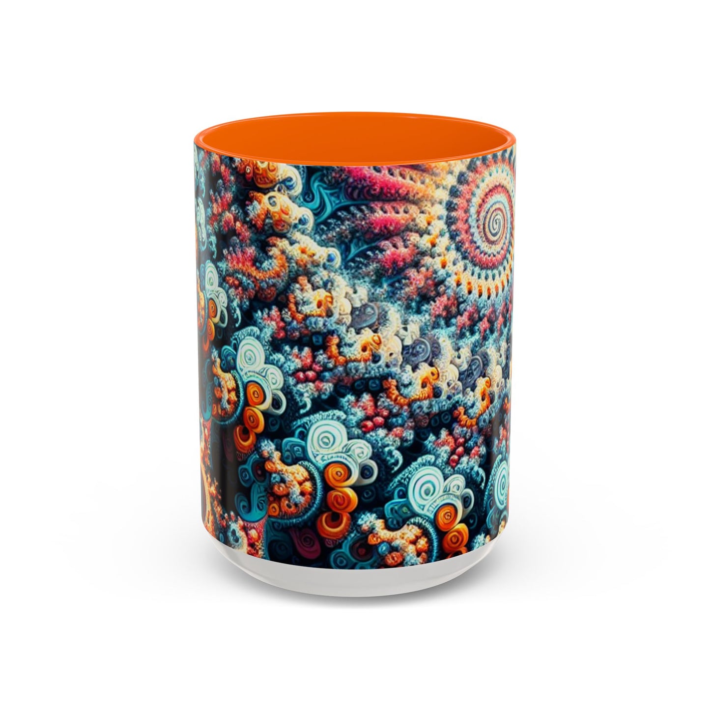 Colorful Fractal Coffee Mug - 11oz & 15oz - Perfect for Art Lovers