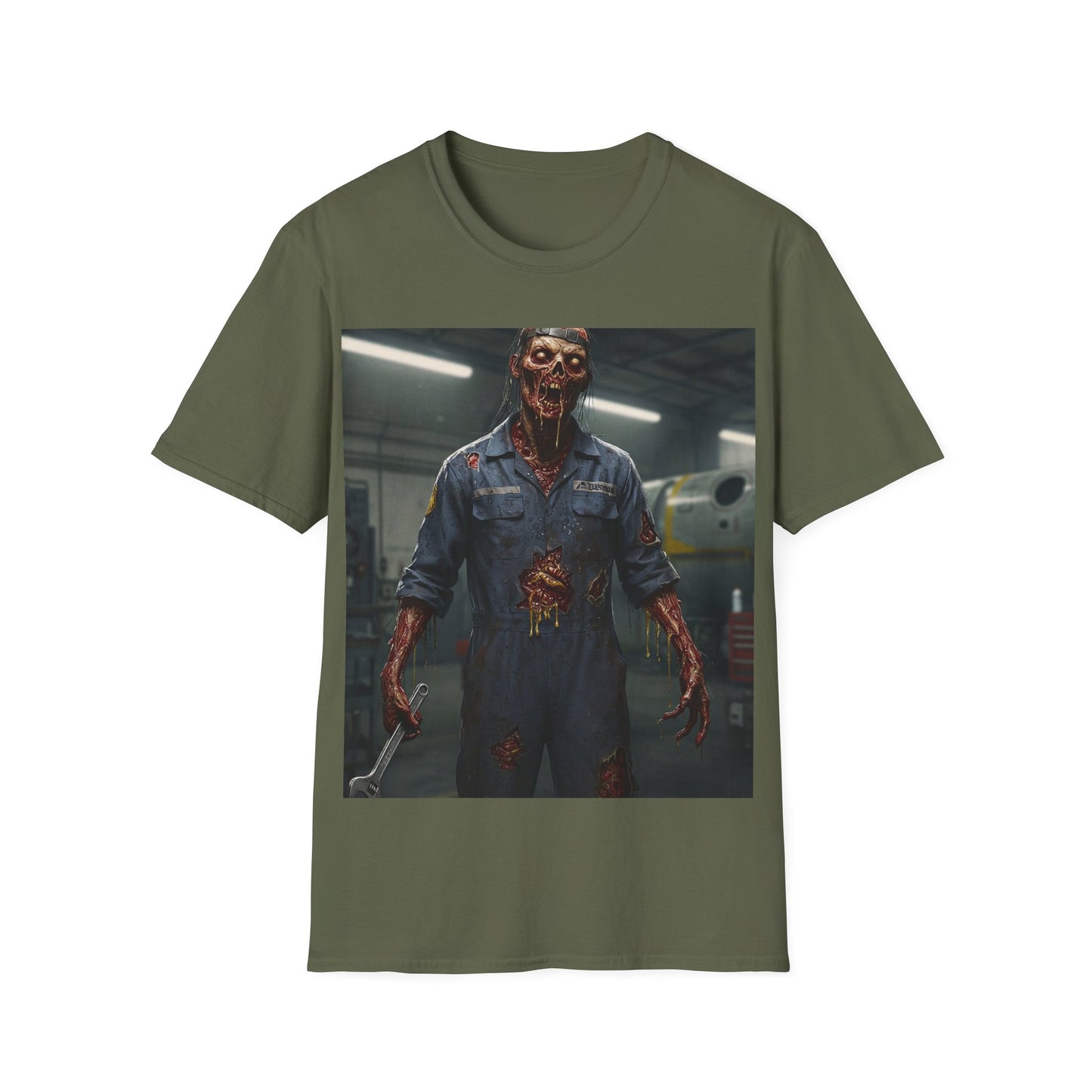 UK - Unisex Softstyle Horror Graphic T-Shirt - Perfect for Halloween and Horror Fans