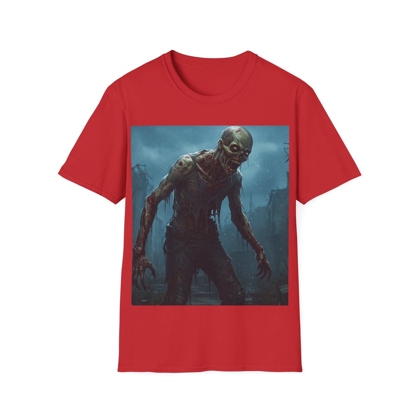 UK - Unisex Horror Graphic T-Shirt - Zombie Design for Halloween & Horror Fans