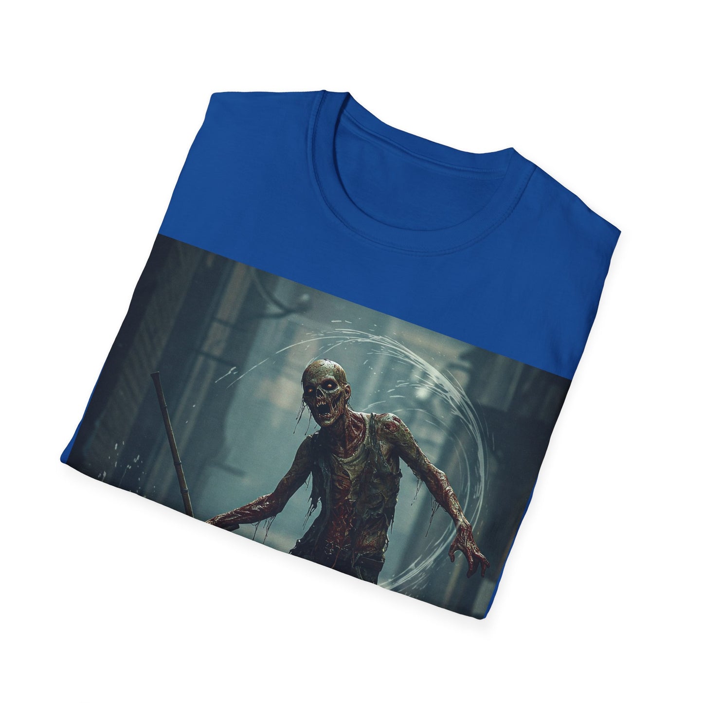 UK - Unisex Softstyle Horror Graphic T-Shirt - Spooky Monster Design