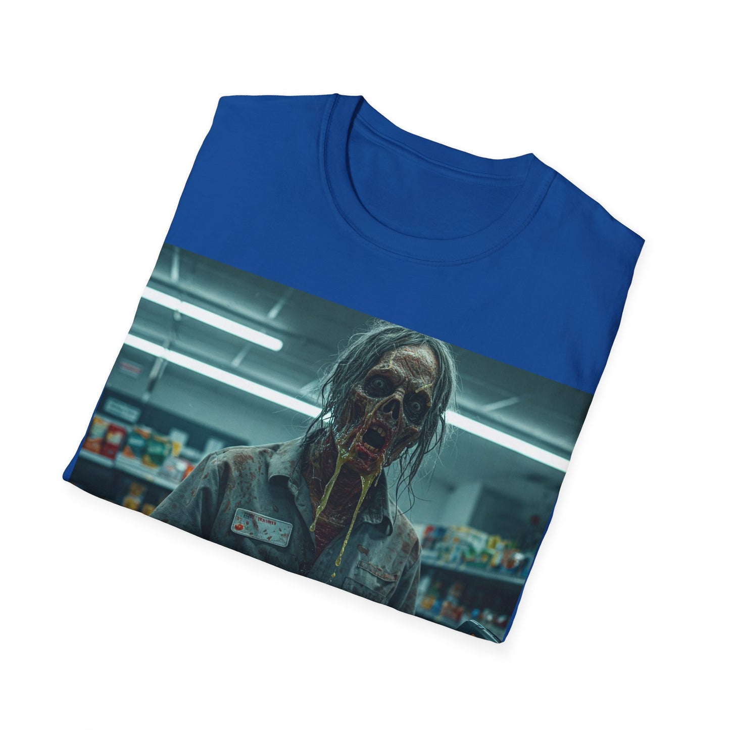 UK - Horror Fan Apocalyptic Portrait Tee, bold, decaying zombie graphic
