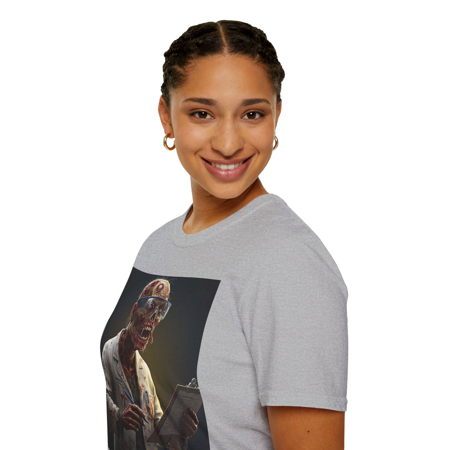 Zombie Doctor Graphic T-Shirt for Horror Fans