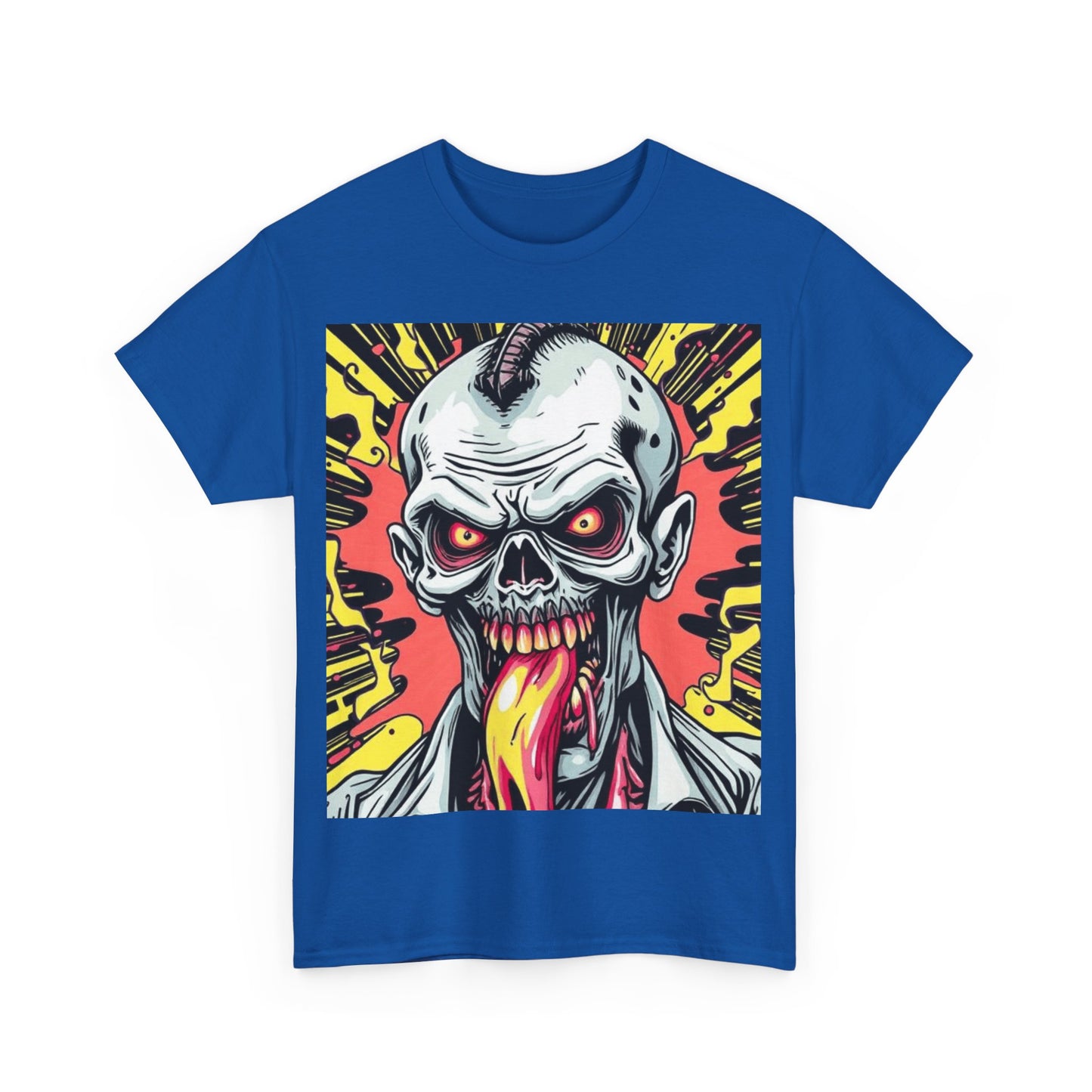 UK - Unisex Heavy Cotton Tee - Edgy Skull Graphic Tee for Bold Expression