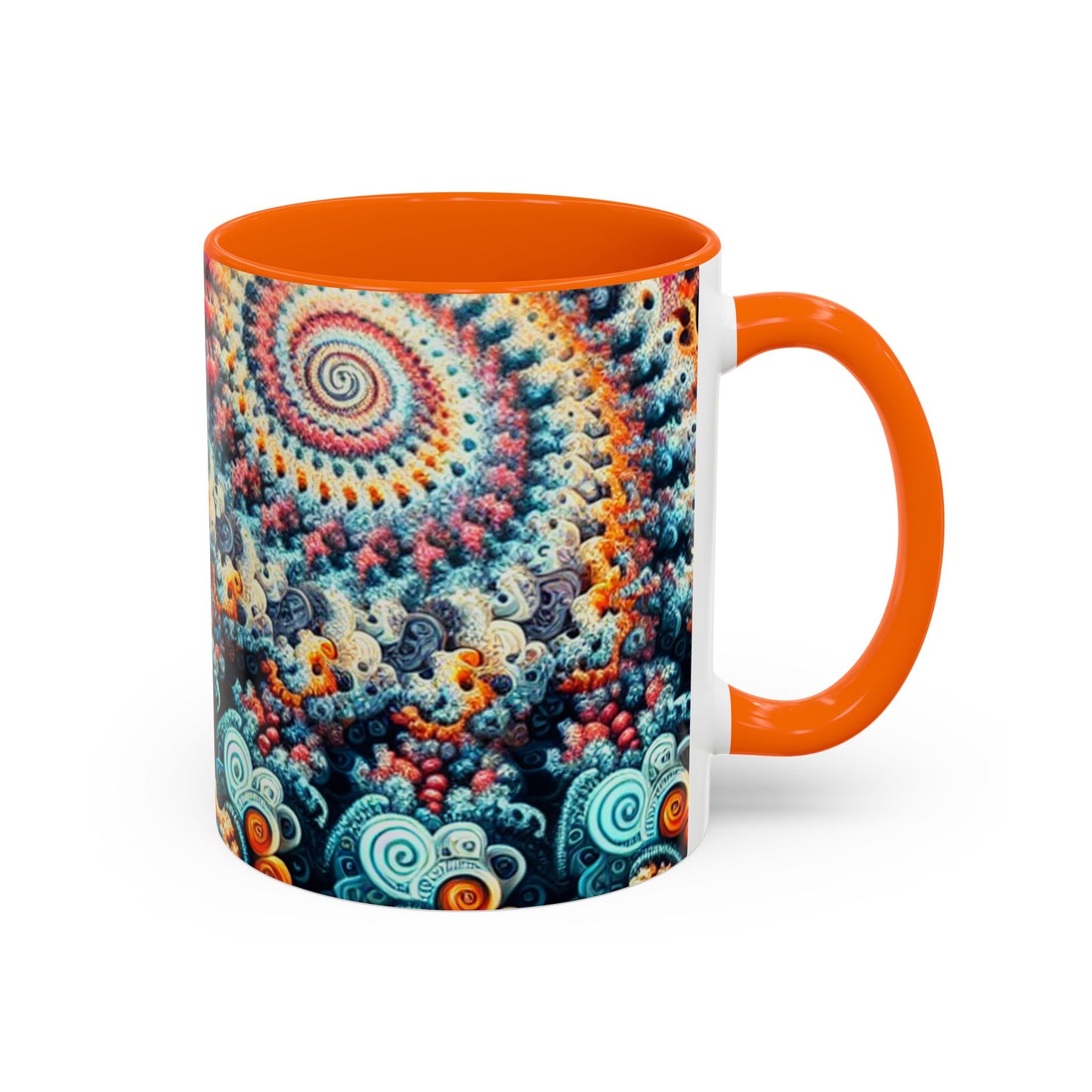 Colorful Fractal Coffee Mug - 11oz & 15oz - Perfect for Art Lovers