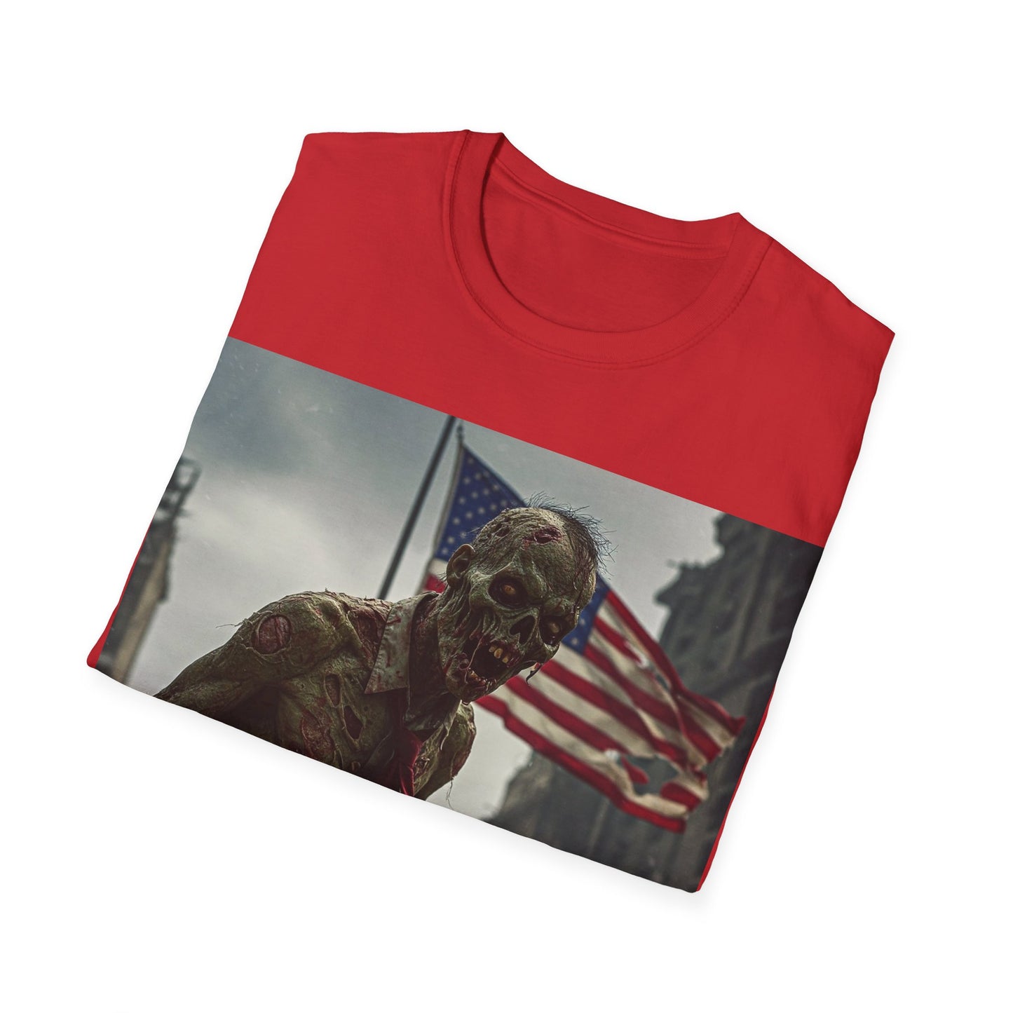 UK - Zombie Apocalypse Unisex Softstyle T-Shirt - Perfect for Halloween & Horror Fans