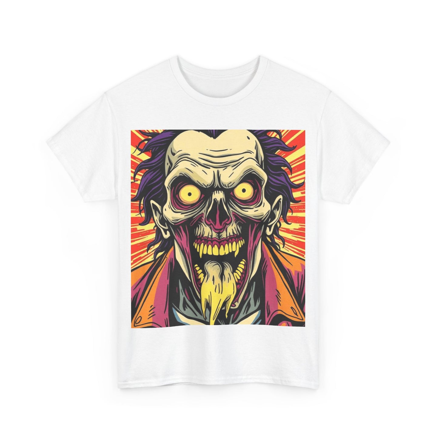 UK - Spooky Graphic Unisex Heavy Cotton Tee - Halloween Inspired Design