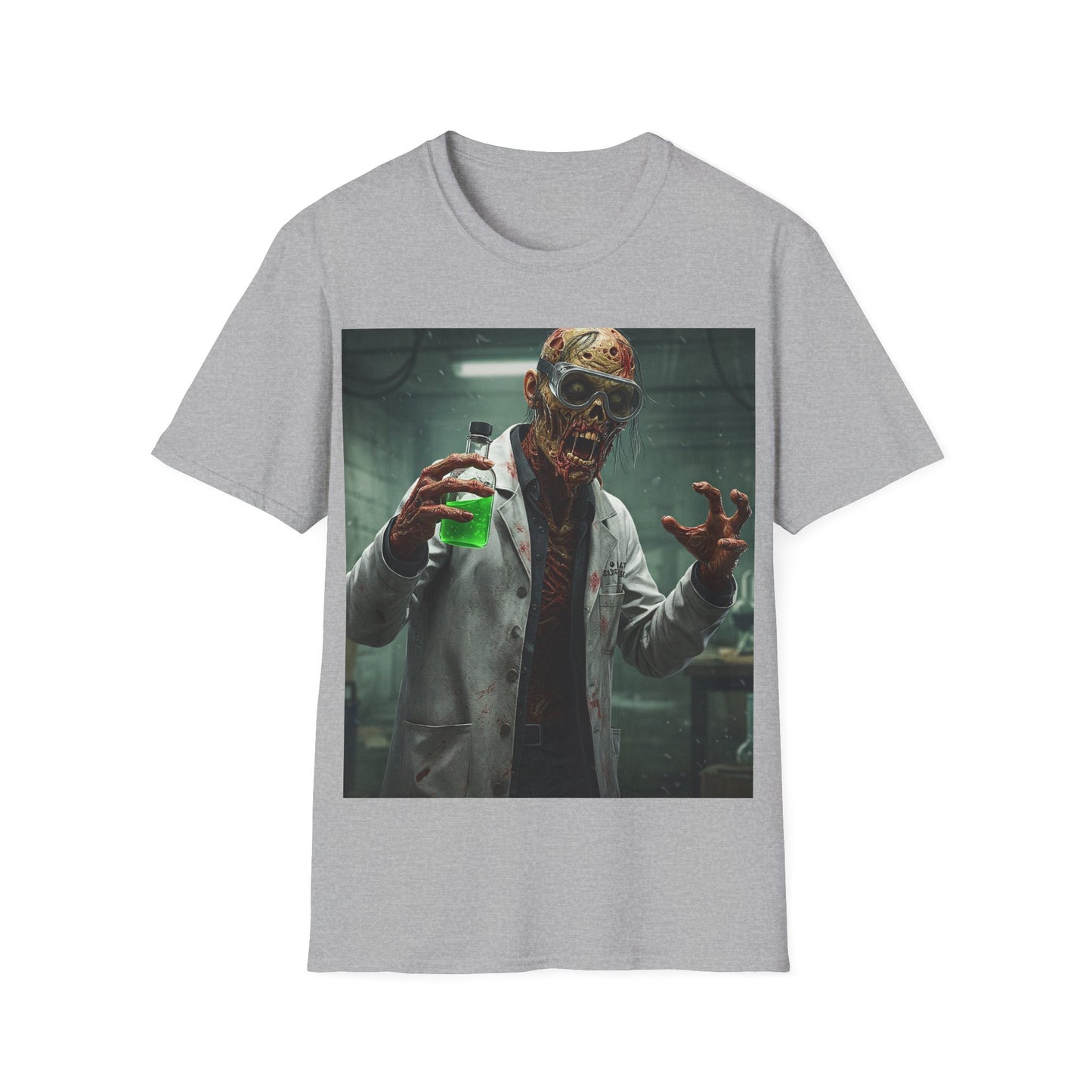 UK - Creepy Scientist Unisex Softstyle T-Shirt | Halloween Horror Tee