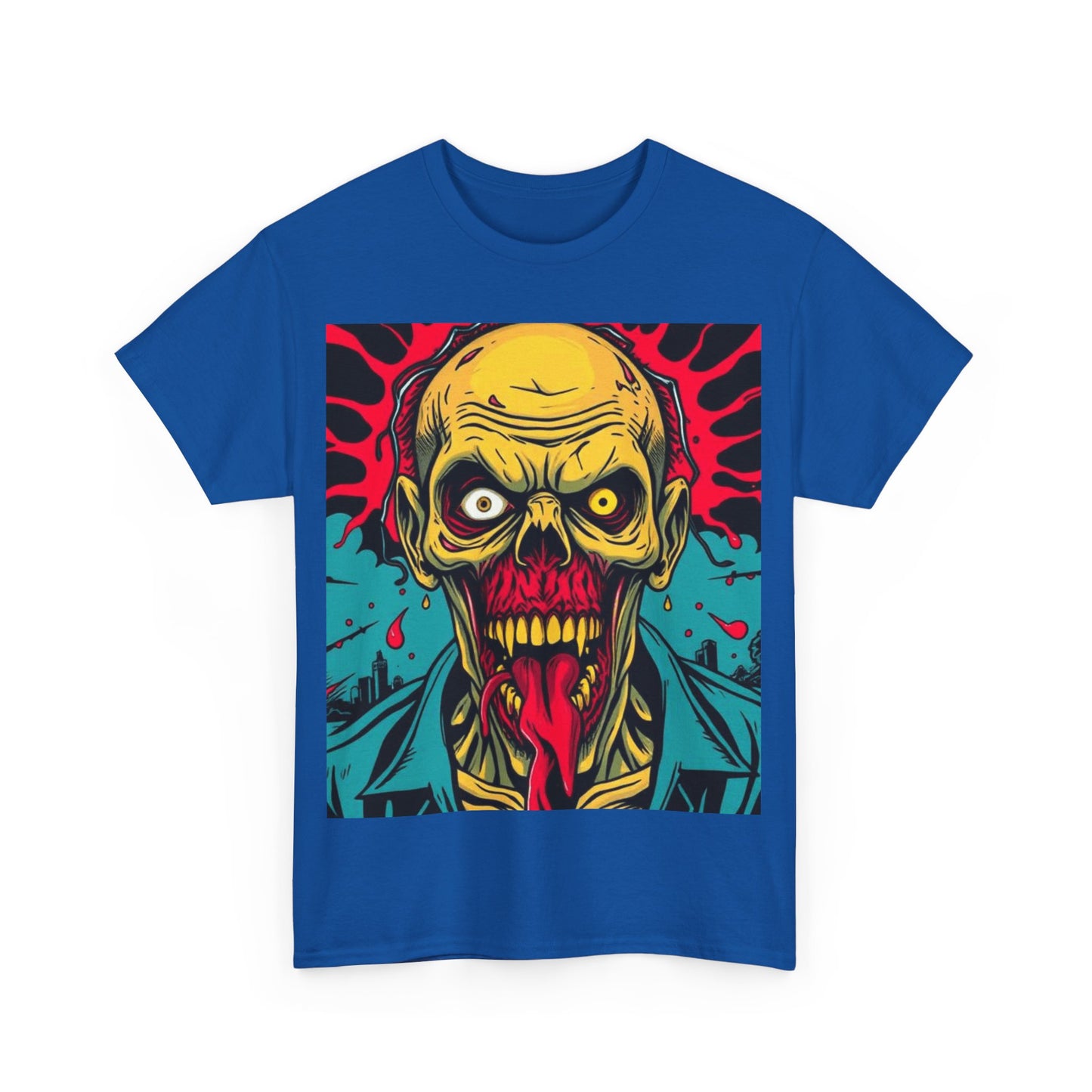 UK - Spooky Zombie Graphic Tee for Halloween