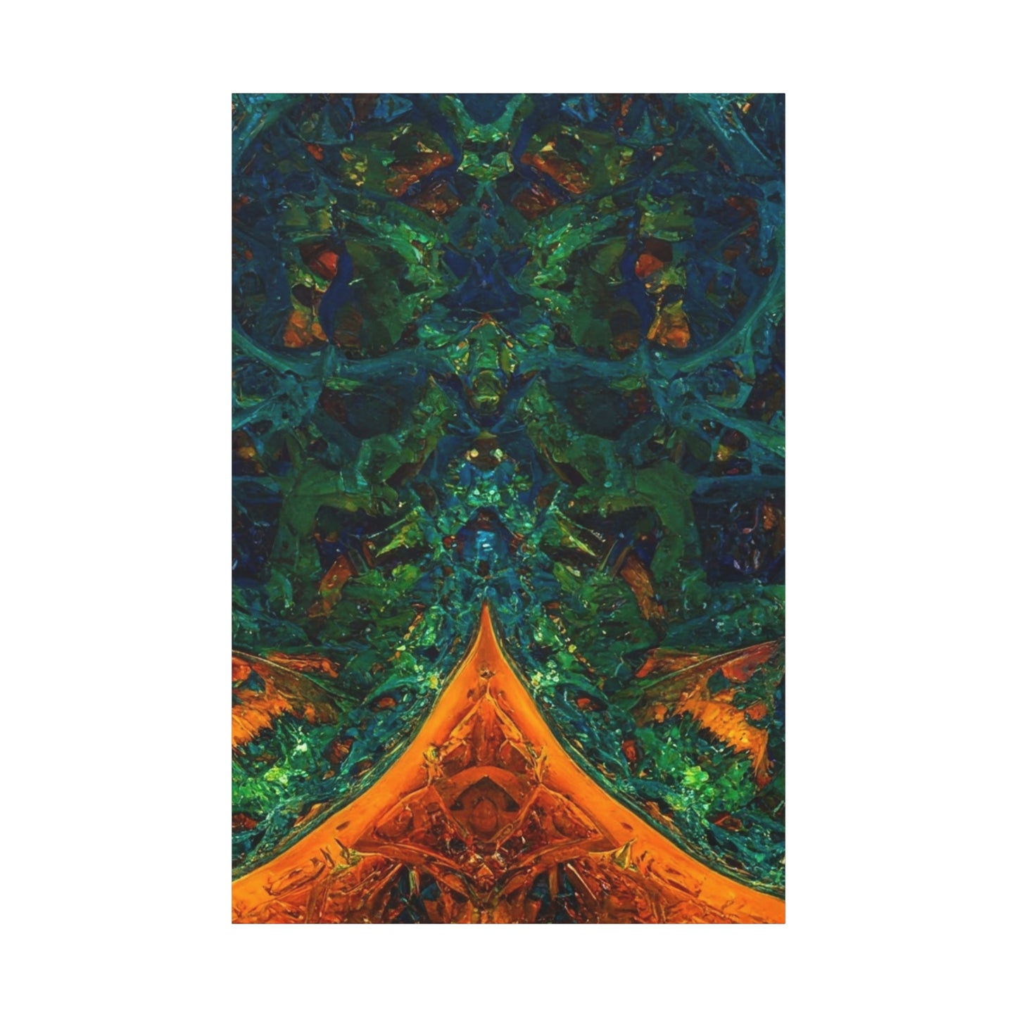 Vibrant Abstract Fractal Art Canvas Print