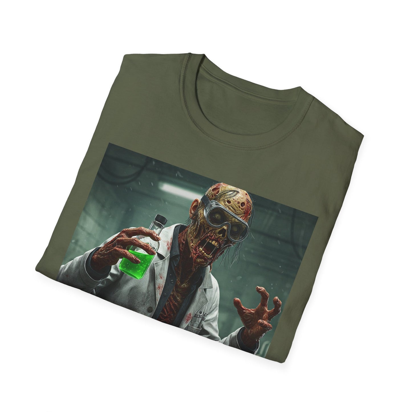 Creepy Scientist Unisex Softstyle T-Shirt | Halloween Horror Tee
