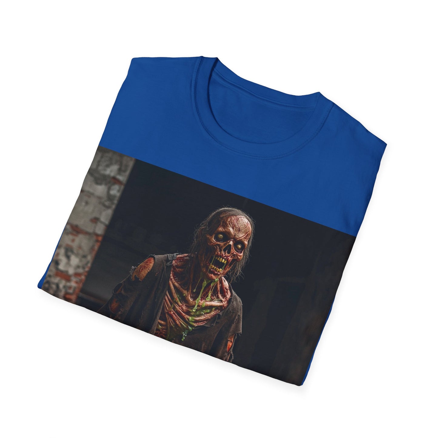 UK - Unisex Softstyle Zombie T-Shirt for Halloween