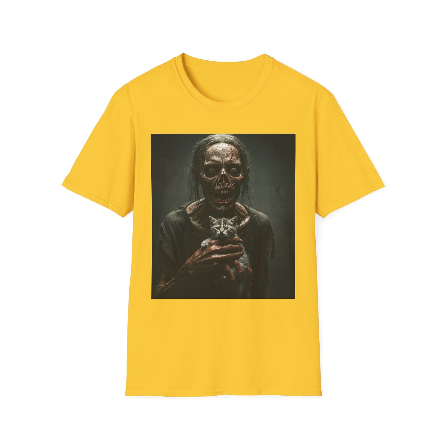 Apocalyptic Portrait Tee, bold, decaying zombie graphic