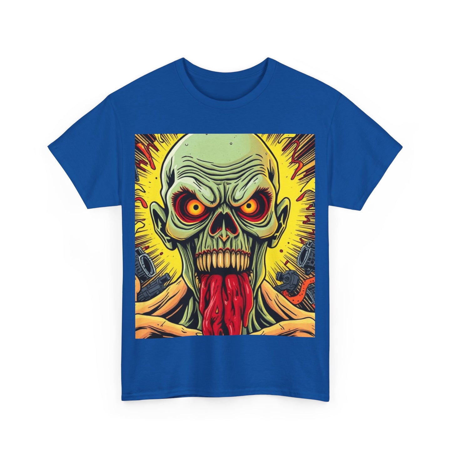 UK - Graphic Unisex Heavy Cotton - Vibrant Zombie Design