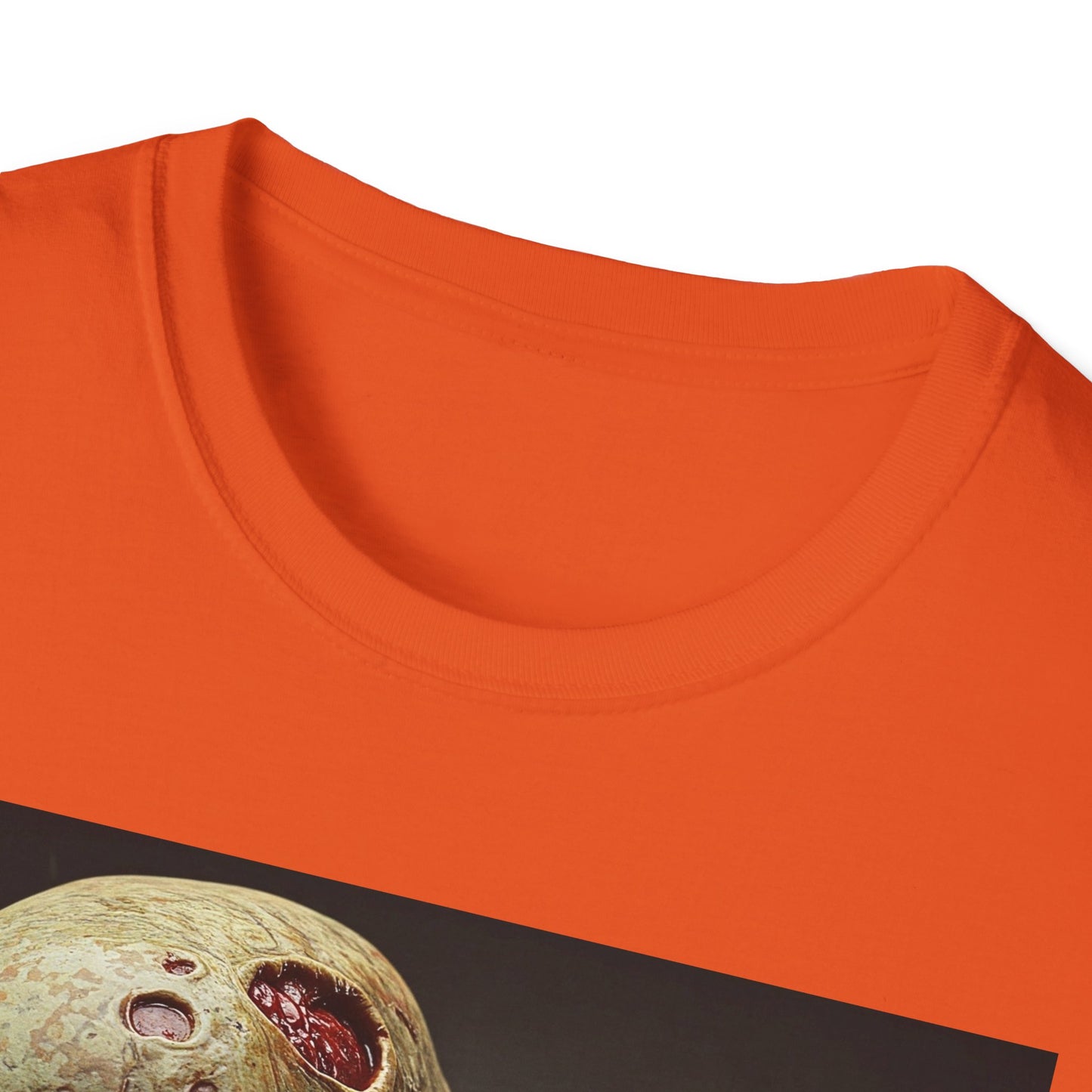 Zombie Skull Unisex Softstyle T-Shirt - Spooky Halloween Tee
