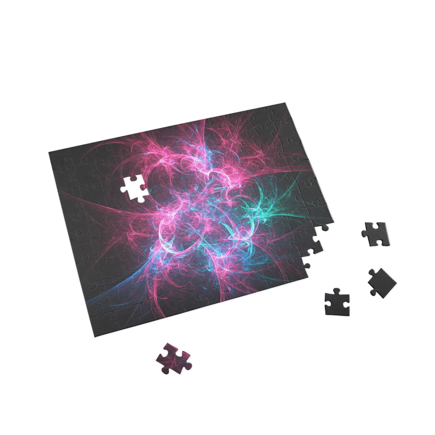 Colorful Abstract Fractal Puzzle (500-Piece) - Relaxing Brain Teaser for All Ages
