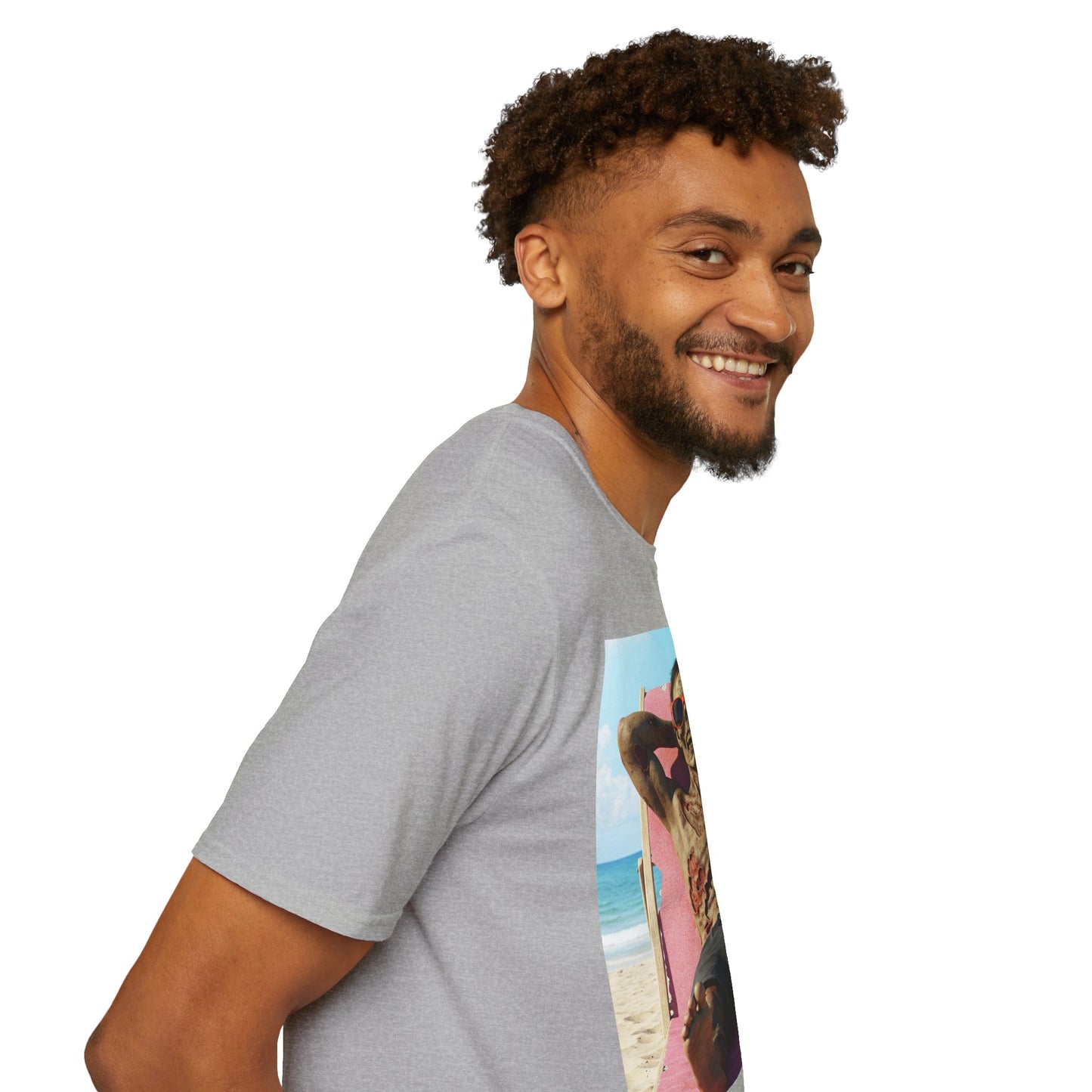 Beach Vibes Skeleton Unisex T-Shirt - Cool Summer Graphic Tee