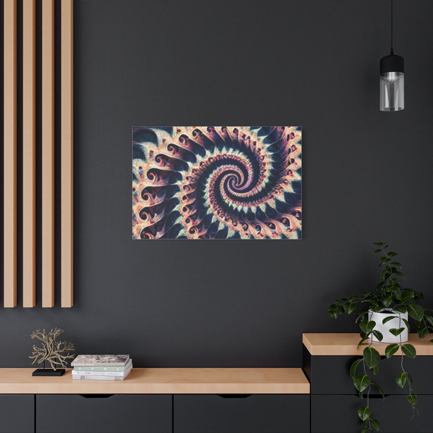 Abstract Spiral Art Canvas Print - Modern Home Decor for Art Lovers
