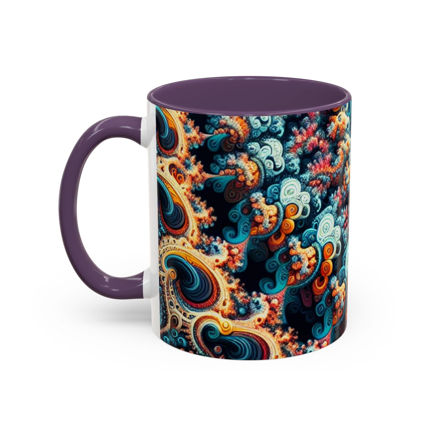 Colorful Fractal Coffee Mug - 11oz & 15oz - Perfect for Art Lovers